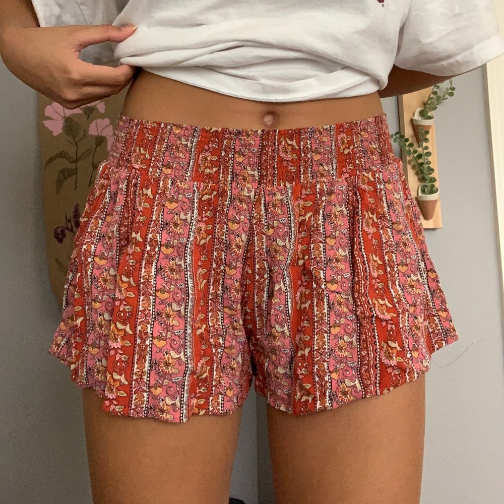 Blood orange patterned shorts ❤️ 🍊